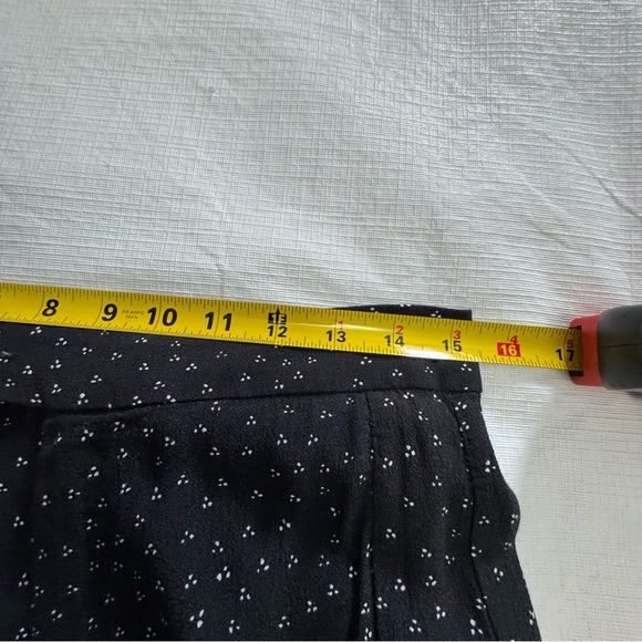 Anthropologie Black and White Skirted Wide-Leg Trousers - Picture 8 of 12